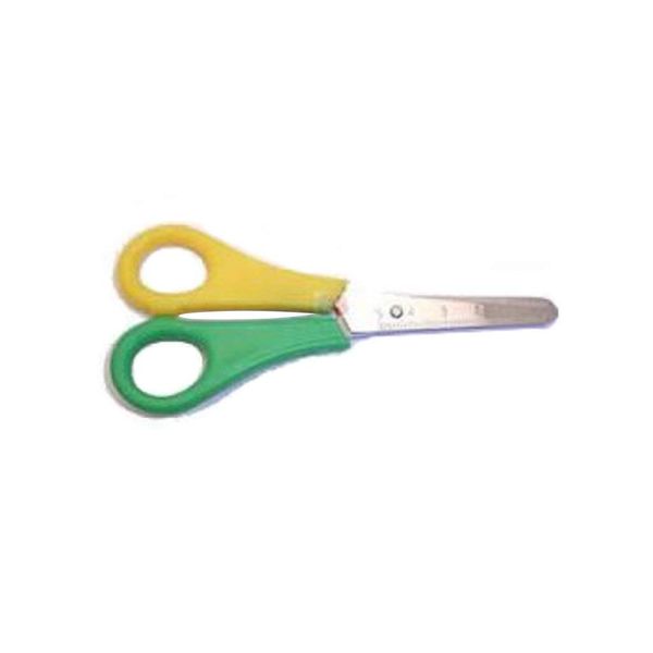 1 x Bertie 13cm Left Handed Scissors with a Ruled Measuring Edge Ideal for Children & Crafting.