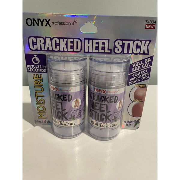 Onyx Professional Cracked Heel Sticks Lavender Scent 2.46oz/ 70g Brand New