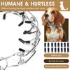 Adjustable Training Collar with Quick Release Buckle, No Pull Collar for Small Medium Large Dogs,Packed with Extra 2 Links,S