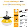 100FT Construction LED String Lights, Industrial Grade Best for Construction ...