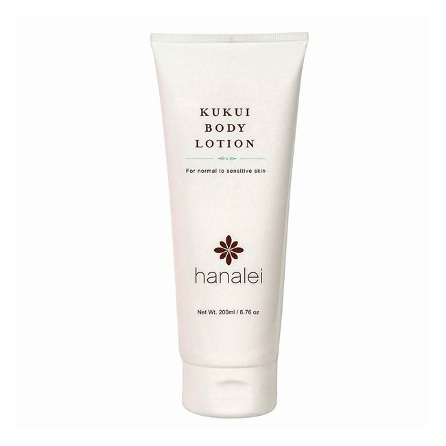 Hanalei Cruelty-Free and Paraben-Free Kukui Body Lotion Dye-Free Moisturizer with Kukui Nut Oil, Shea Butter, and Jojoba Oil – Made in USA – Full Size (200 ml)