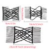 2 Pcs Magic Hair Combs, Vintage Stretch Beaded Hair Combs Elastic Pearls Hair Clips Stretchy Bead Hairpins Double Slides Hair Combs for Women Ladies Girls DIY Hair Styling Accessories