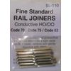 Peco SL-110 HO Code 83/75/70 Conductive Rail Joiner 24 Pack