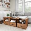 Side Table with Storage - Set of 2 Minimalist Modern Nightstand or End Table wit