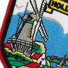 A-ONE 2 PCS Pack- The Netherlands Windmill Embroidery Patch + The Netherlands Flag Patch, Applique Shield Patch