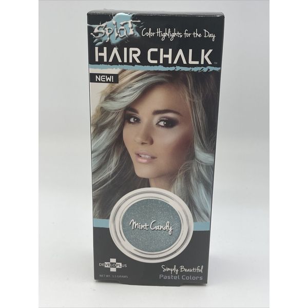 Splat Hair Chalk, Mint Candy Color Highlights For The Day Light Blue Temporary