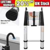 5m Telescopic Ladder Extendable Step Ladder Folding Multi Purpose Ladder + Hook