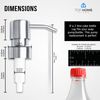 Bathroom Countertop Soap Dispensers (Brushed Nickel, 2 Pack)