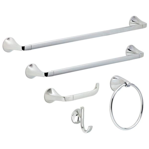 Delta Tolva Multi-Purpose Single Robe Hook in Polished Chrome