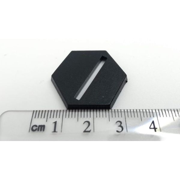 Big Cherry Plastic Wargaming Slotta Bases, 40 x 25mm Hex Slot