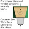 Ultimate Pro, Carpenter Bee Trap, 2 Traps in 1, High-Capacity External Bee Vault -2 Pack - Black