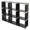 Modern 3 Tiers 9 Compartments Storage Shelves, Storage Rack & Storage Shelving