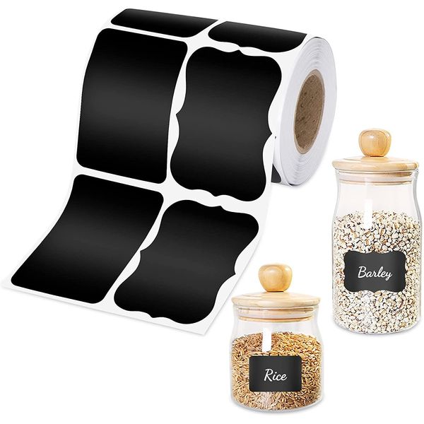 Tafeletiketten, 240 Pieces wasserdichtes wiederverwendbares Tafelaufkleber-Kit, Löschbar Beschriftungsetiketten Selbstklebend für Zuhause, Küche, Gewürzgläser, Büro, Organisiere
