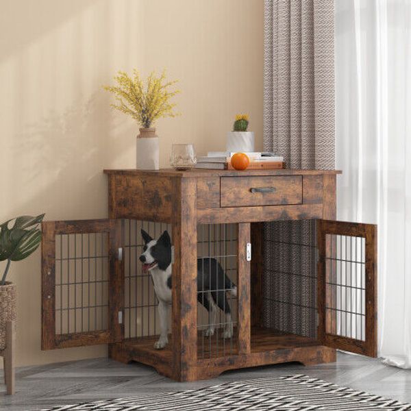 Furniture Style Dog Crate End Table Pet Doors 29.92'' W x 24.8'' D x 30.71'' H