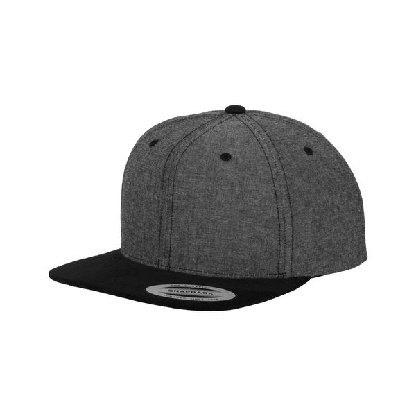 Flexfit Erwachsene Mütze Chambray-suede Snapback, Grey/Black, One size, 6089CH