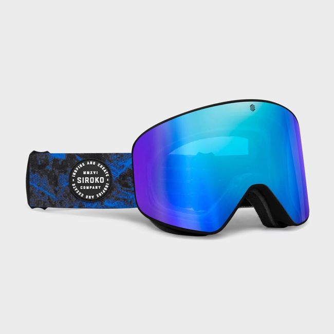 SIROKO - Snowboard- und Skibrillen OTG GX Boardercross - Blau/Schwarz