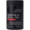 Sports Research, 南極オキアミオイル、アスタキサンチン配合、1,000mg、ソフトジェル30粒