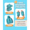 Complete Knitting Kit for Beginners - Learn to Knit Kit with Knitting Accessories Like Thick Beginner Yarn, Bamboo Needles for Beginners & More - Includes Video Tutorials & Written Guide