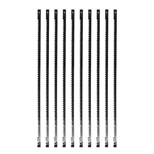 Dapetz ® Pack of 40 Scroll Saw Pin End Coping Saw Blades Carbon Steel 130mm Long 10tpi 14tpi 21tpi 24tpi for Cutting Wood, Plastic and Non-Ferrous Metal