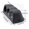 2" 52mm Triple Gauge Meter Holder Pod Dashboard Mount Dash CupSUV ABS Universal