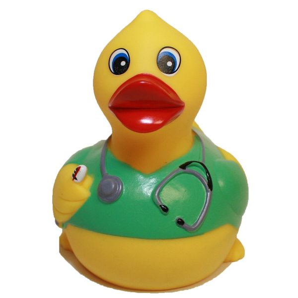 MORTENTR Rubber Ducks Family Nurse Rubber Duck, Brand Toy Bathtub Rubber Ducks That Squeak, Rubber Ducky Gift Birthday Baby Shower, All Depts Med Professional & Helpers c