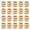 Smgda Knurling Nuts Insert Nuts 20pcs M4 Nuts Knurled Nuts Embedded Nuts Injection Molded Rust Resistant Thermal Conductive 3D Printer