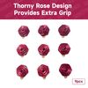 ANDYOUSKI 4-Layer Hexagonal Tapered Studs 18mm Aluminum Snowboard Stomp Pad - 9pcs (Red)