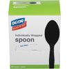 Dixie Grab'n Go Wrapped Cutlery, Teaspoons, Black, 90/box