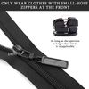 15Pcs Spare Zipper Pulls, Universal Zip Puller Replacement, Zipper Pull Replacement, Removable Zip Pulls for Purse, Clothes, Jeans, Suitcase, Luggage, Backpacks, Jackets (Black)