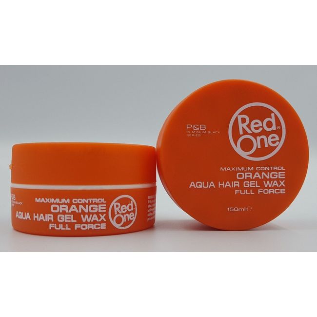 2X RedOne Aqua Hair Wax 150mL  ORANGE