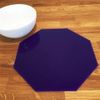 Octagon Placemat Set - Gloss Navy 2 Placemats Large 38cm