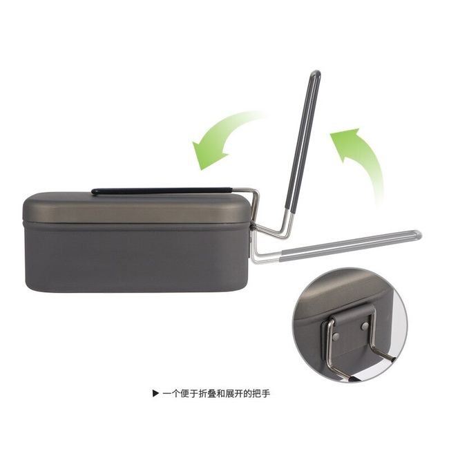 Square Aluminum Lunch Box, Japanese Square Lunch Box