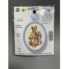 Counted Cross Stitch Kit 4551 Easter Bunny Springtime NMI NOS Oval Frame