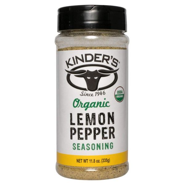 Kinder's Organic Lemon Pepper Seasoning, 11.8 OZ, One pack