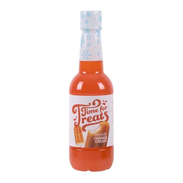 Flavored Syrup for Snow Cones, Homemade Sodas, Cocktails, Coffee, Baking and More - Time For Treats 16.9 Fluid Ounce Bottle (Orange Cream)