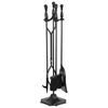 Fireplace Tools Set 5PCS 30.7"H Wrought Iron Fireside Large Fire Place Tool Sets