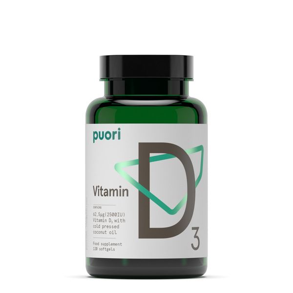 Puori D3: Vitamin D3 - Coconut Formula 120 Capsules