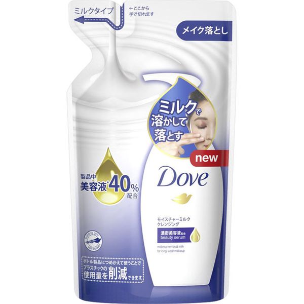 Unilever Japan Ltd.<br> Dove<br> Moisture Milk Cleansing [Refill] 180ml<br> &lt;Makeup remover&gt;<br> &lt;Natural white floral scent&gt;<br> (This item cannot be cancelled after ordering)<br> Hokkaido and Okinawa require additional shipping charges.