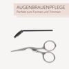 PARSA Beauty Eyebrow Styling Set - Eyebrow Set with Scissors & Brush - Precise Eyebrows Trim, Cut & Shape - Beauty Set for Women, Groomed Eyebrows at Home
