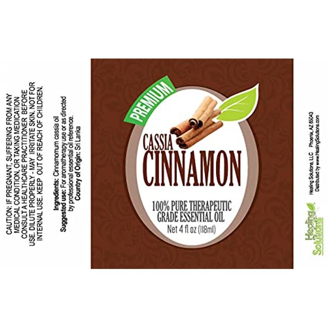 Cassia Cinnamon Essential Oil - 100% PURE & NATURAL - Sizes