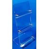 3-Compartment Postcard Stand for DIN A6 Landscape Format Postcard Stand