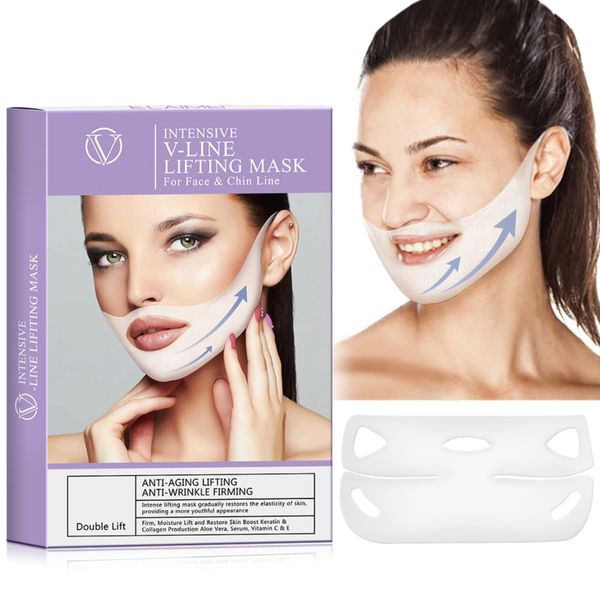 V-Line Lifting Face Mask- Face Tape for Women - V-Line Shaping Chin Mask - Chin Strap for Woman - Face Tape for Face and Neck Lifting