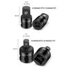 YFFSFDC Socket Adapter Set, Insertion Angle Conversion Sockets, Set of 4, 1/2", 3/8", 1/4" Insertion Angle Conversion Adapter, Impact Socket Adapter, High Strength, Tire Replacement, Car Repair