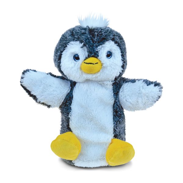 DolliBu Penguin Plush Hand Puppet for Kids - Soft Stuffed Animal Hand Puppet Toy for Puppet Show Games Puppet Theaters for Kids, Adult Cute Puppets Educational Toy to Teach Children & Toddlers