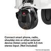 3M Peltor MT13H221P3E ProTac III ear headset, helmet version, black