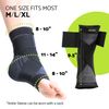 GARNO Ankle Brace, Compression Sleeve with Straps