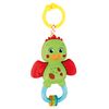 Clementoni - Little Dragon Rattan Baby Dummy with Teether Toy for Children 3 Months Strengthens Motor and Sensory Skills Made in Italy Colour Multilingual 17779