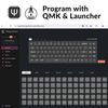 Keychron K14 Pro Wireless Custom Mechanical Keyboard Barebone Version, 72-Key QMK/VIA Programmable Bluetooth/Wired RGB Backlight, Hot-swappable for Mac Windows Linux - Black
