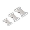 LUOEM 5pcs Buckle Webbing Survival Bracelet Side Release Buckle 20mm (Silver)