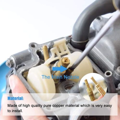 20 Pcs Carburetor Jets Kit with 10 Pcs Main Jets # 155 158 160 162 165 168 170 172 175 178 and 10 Pcs Slow Jets # 32 35 38 40 42 45 48 50 52 55 for Keihi OKO KOSO PE PWK Carb